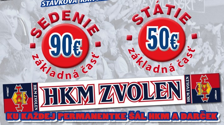 Šál a darček ku každej zakúpenej permanentke, sedenie za jednotnú cenu